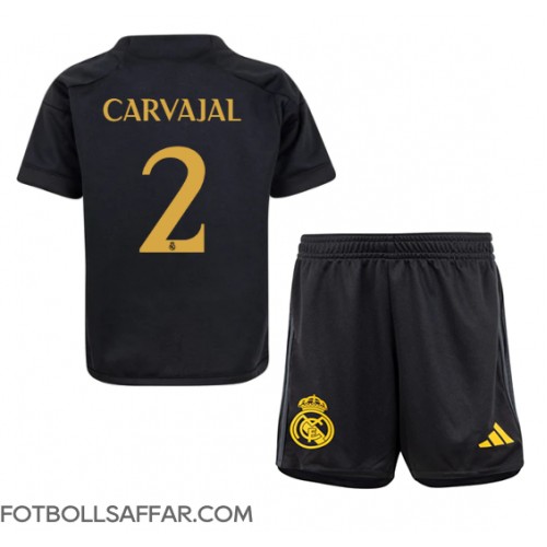 Real Madrid Daniel Carvajal #2 Tredje Dräkt Barn 2023-24 Kortärmad (+ Korta byxor)